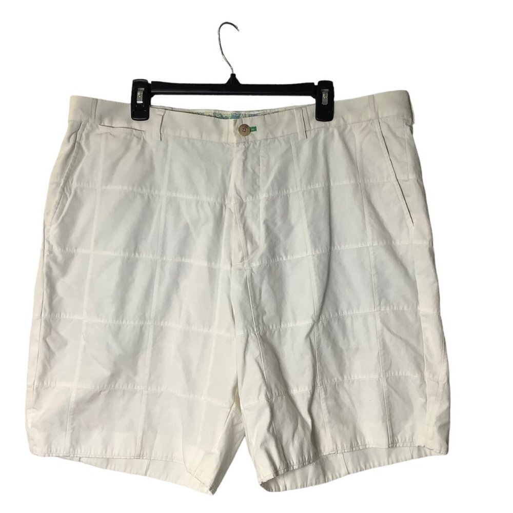 Lilly Pulitzer Via Palm Beach Everglades Chino Shorts Men Sz 40‎ White Patchwork